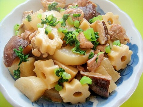 大根とちくわぶ鶏肉の煮物